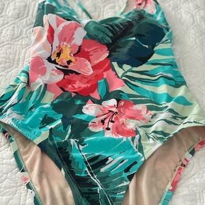 One piece multi colored swimsuit from Target